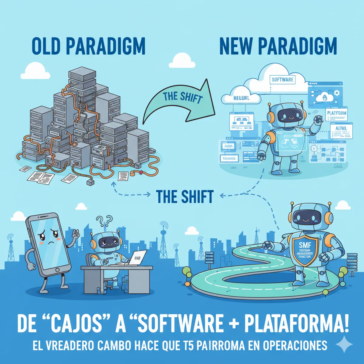 Portada de: De “cajas” a “software + plataforma”: el verdadero cambio de paradigma en Operaciones