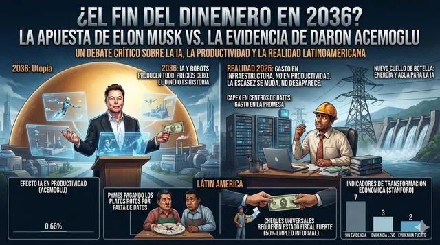 Portada de: El dinero no importará en 2036: la promesa de Musk y lo que dicen los datos