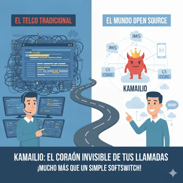 Portada de: Kamailio: el corazón invisible de las llamadas que nadie ve