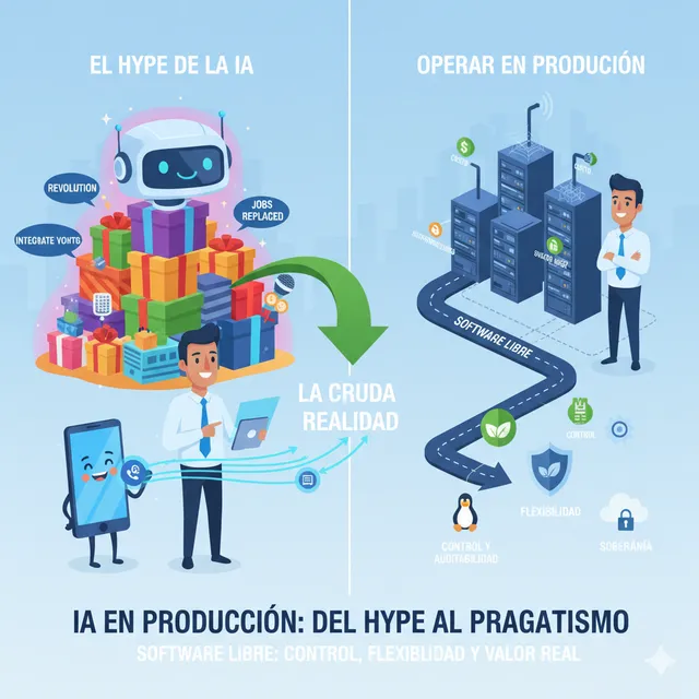 Portada de: La IA, el costo de la realidad y por qué creo que el software libre puede ganar terreno