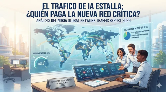 Portada de: La IA también se transporta: quién paga la red que la mueve